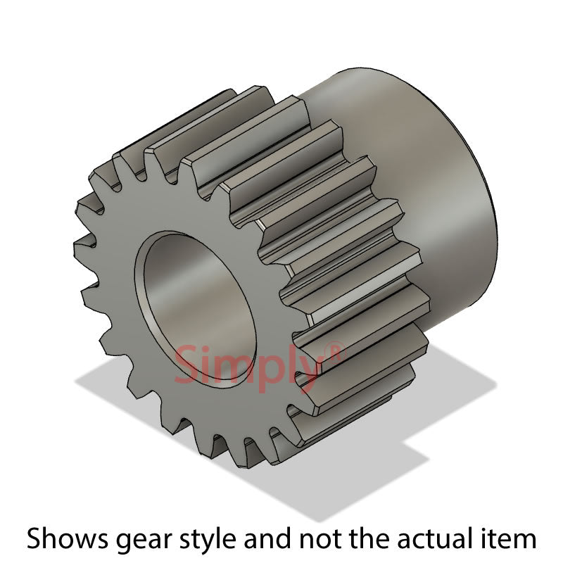STSN10/24B-8 Metric Stainless Steel Spur Gear 24 Tooth 1 Mod Bored 8mm (H8)