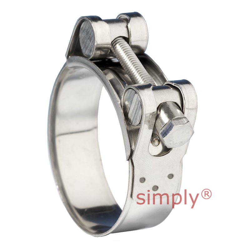 JSC039SS316 316 Stainless Steel (HNSS) Jubilee Superclamp Clip Adjustment Range 36mm-39mm Band Width 20mm
