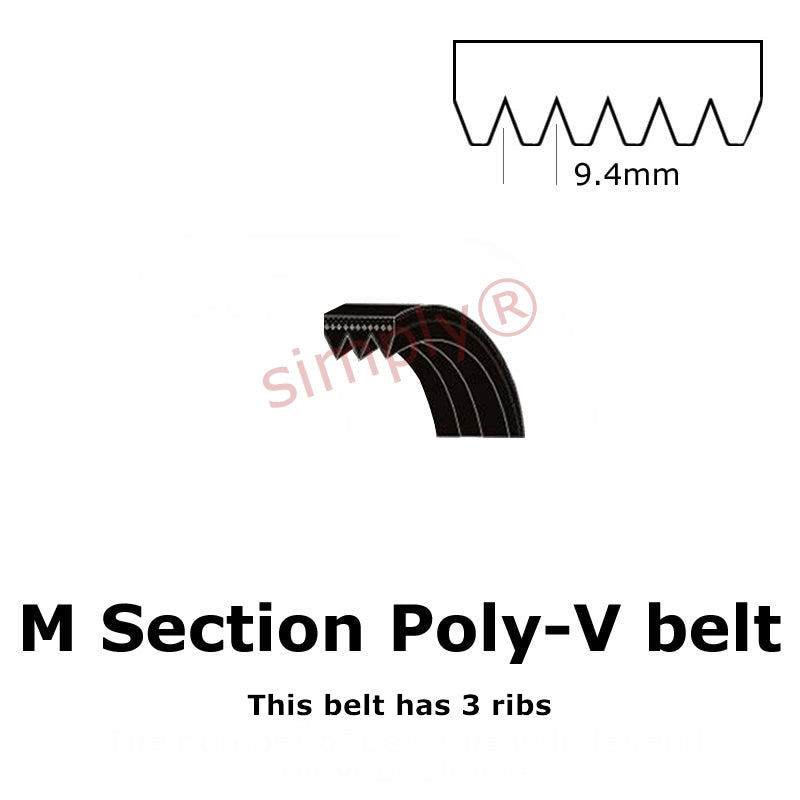 2515PM/990M Pix Poly V Multiple Ribbed Belt 2515mm/99 inch Length with 26 Ribs Allow 2-3 Days