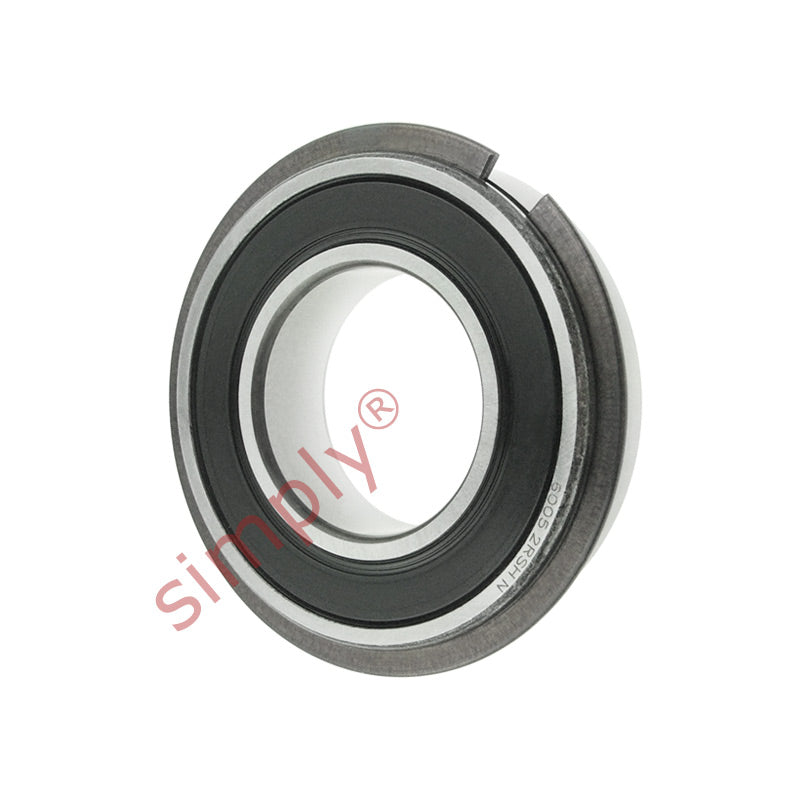 Major Branded 60052RSNR Rubber Sealed Snap Ring Deep Groove Ball Bearing 25x47x12mm