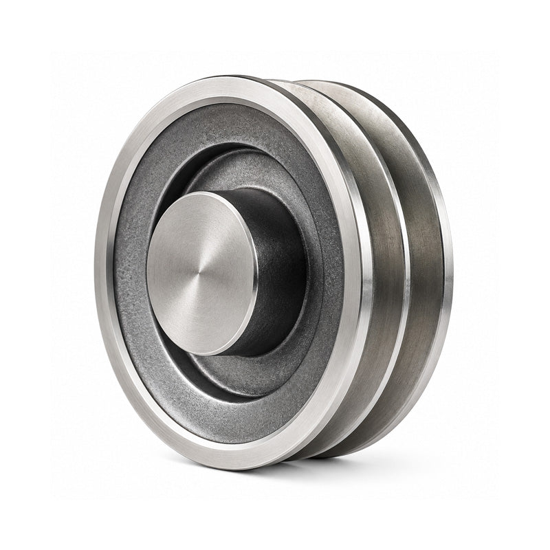 SPZ Section Un-Bored Aluminium Pulley with 2 Grooves 60mm Pitch Diameter