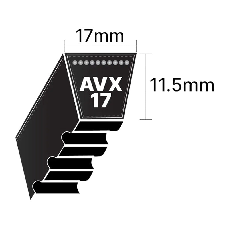 Major Brand AVX17x1450 AVX-Section Cogged V-Belt - Allow 2-3 Days
