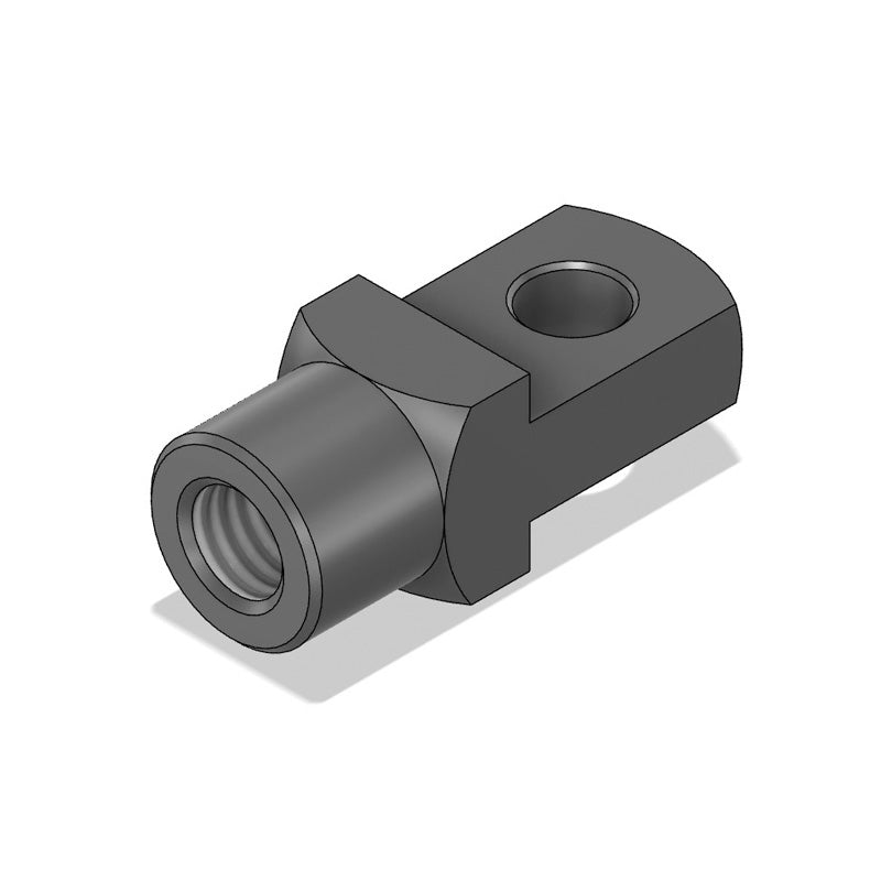 Chiavette AG4LH Left Hand Female Steel Clevis Mating Piece 4mm Bore M4x0.7 Thread - Allow 7-10 Days