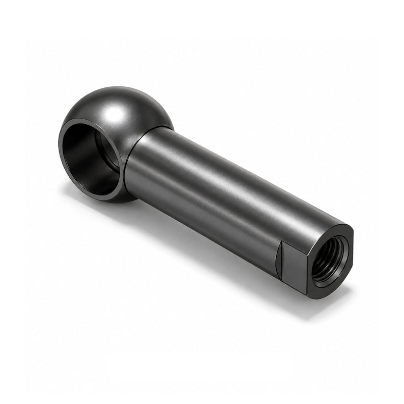 Chiavette AL16 Left Hand Steel Long Ball Socket with Internal Snap Ring 16mm Ball Diameter M10 Thread - Allow 2-3 Days