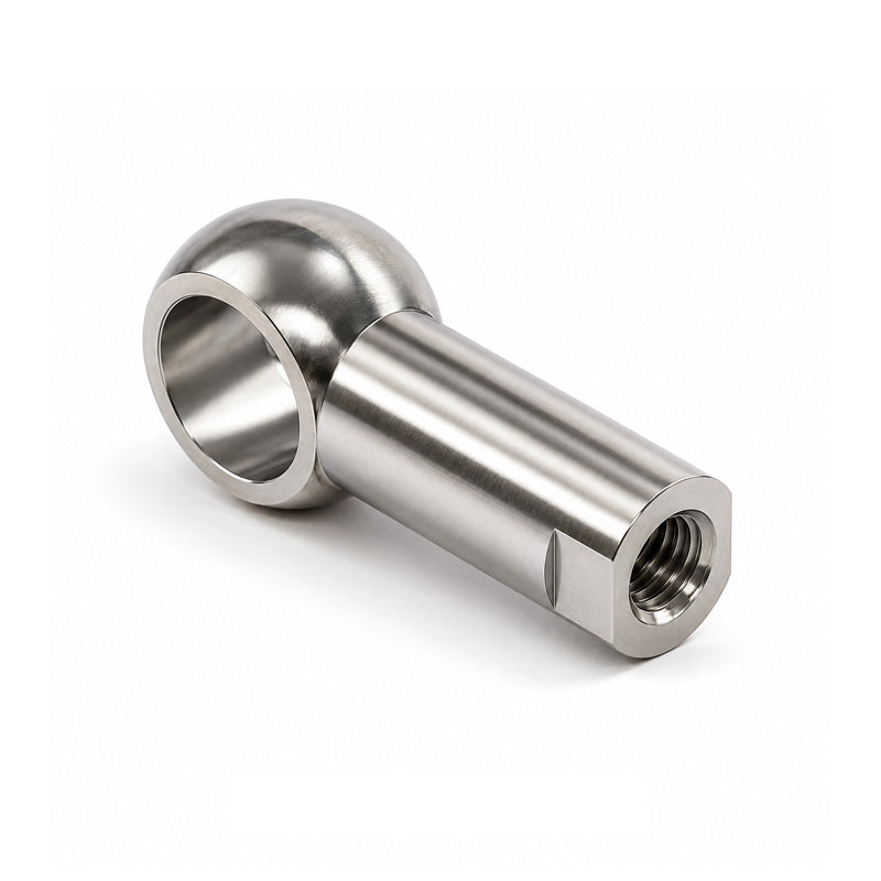 Chiavette AL16SS Right Hand Stainless Steel Long Ball Socket with Internal Snap Ring 16mm Ball Diameter M10 Thread - Allow 2-3 Days