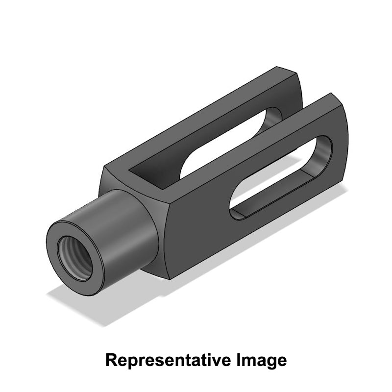 Chiavette GS14X56LHSS Left Hand Female Stainless Steel Clevis with Elongated Hole 14.1mm Bore 56mm Base / Bore Center M14x2 Thread - Allow 7-10 Days