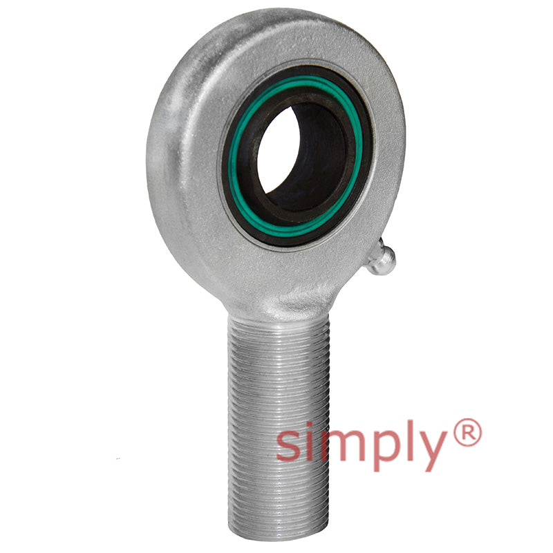 Fluro EAL802RS Left Hand Zinc Plated Steel / Steel Male Plain Rod End M64x4 Thread