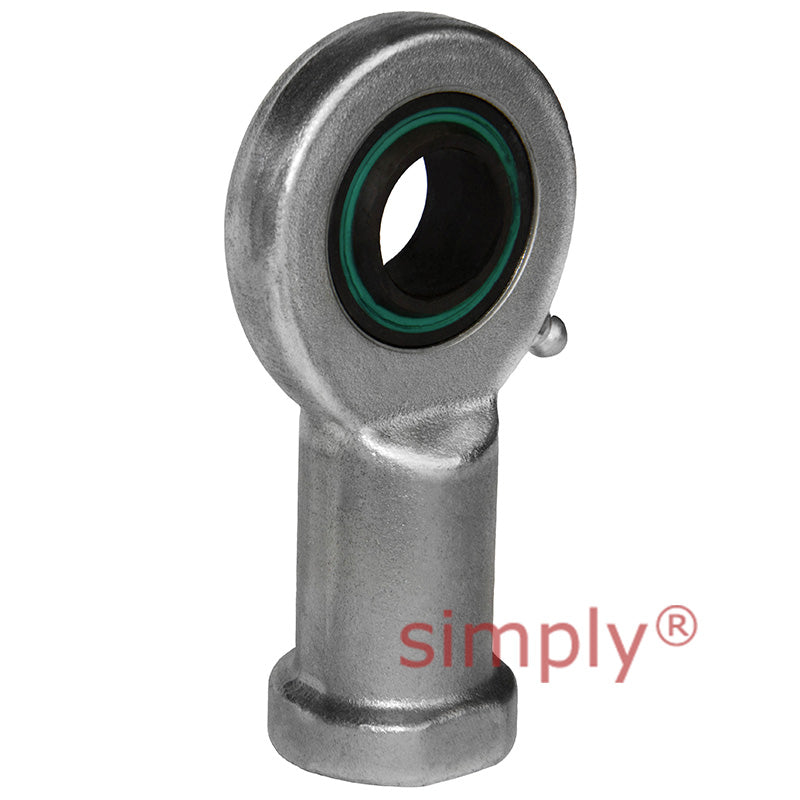 Fluro EIL452RS Left Hand Zinc Plated Steel Female Plain Rod End M42x3 Thread