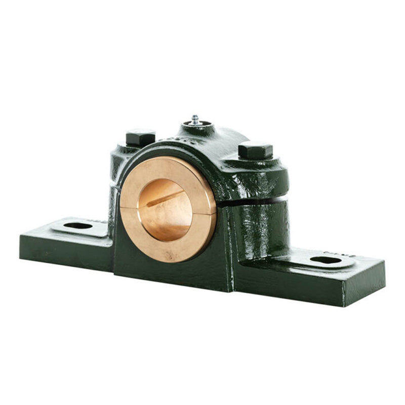 Major Brand EN16E Imperial Split Cast Iron Two Bolt Pillow / Plummer Block Housing with 1 inch Bore Gunmetal Bush Insert - Allow 3-4 Weeks