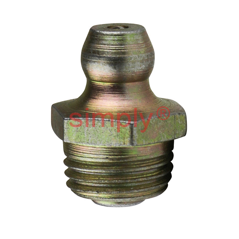 5/16x22 BSF Hardened Mild Steel Zinc Plated Straight Hydraulic Grease Nipples - Pack of 500