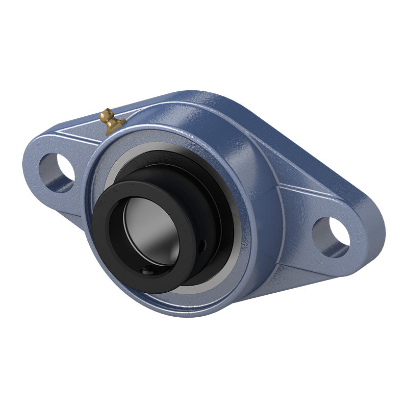 HCFL214-42 Imperial Two Bolt Cast Iron Oval Housing with 2-5/8 inch Eccentric Collar Insert