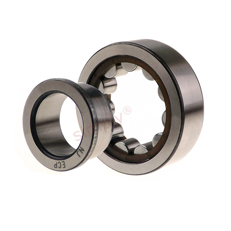 SKF NJ219ECPC3 Single Row Cylindrical Roller Bearing with Polyamide Cage 95x170x32mm