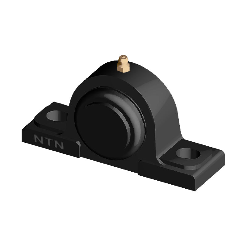 NTN SM-UCPX09-112D1 Imperial Cast Iron Two Bolt Pillow / Plummer Block Housing with 1-3/4 inch Bore Insert with Steel Plate Cover - Closed Version - Allow 2-3 Days