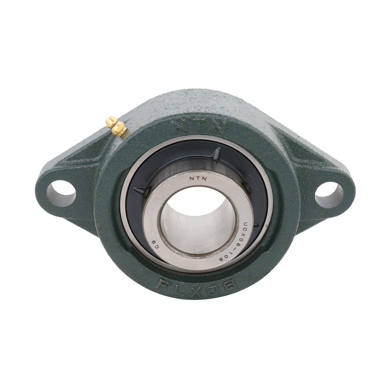NTN UCFL324D1 Metric Two Bolt Oval Cast Iron Flange Housing with 120mm Bore Insert - Allow 2-3 Days