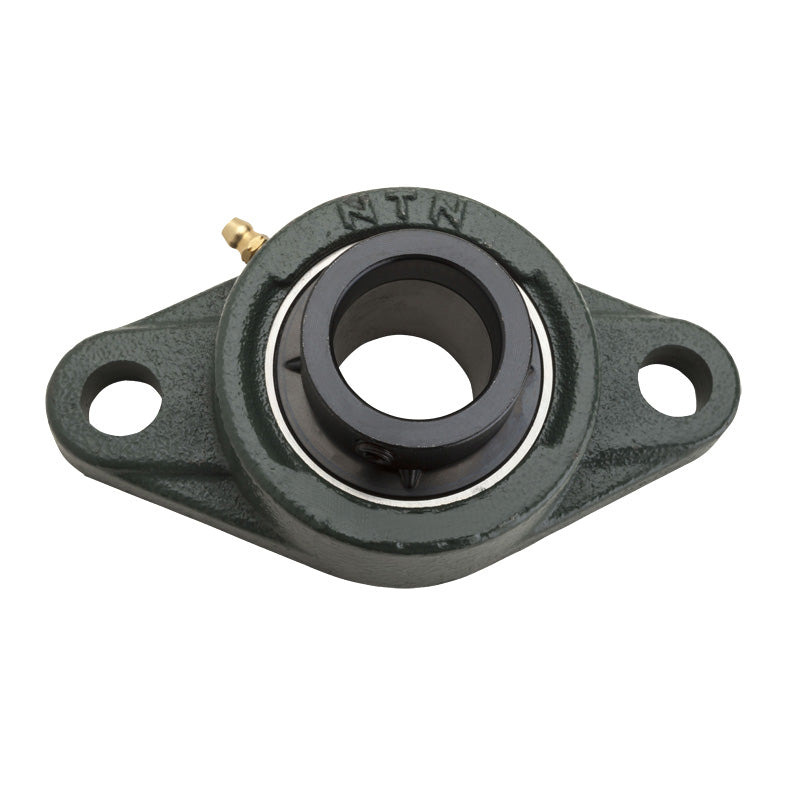 NTN M-UELFL209-112D1 Imperial Two Bolt Cast Iron Oval Housing with 1-3/4 inch Bore Eccentric Collar Insert - Allow 2-3 Days