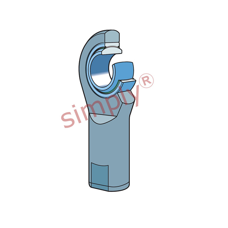 SKF SIA40TXE2LS Right Hand Steel / PTFE Fabric Lined Plain Female Rod End M39x3 Thread