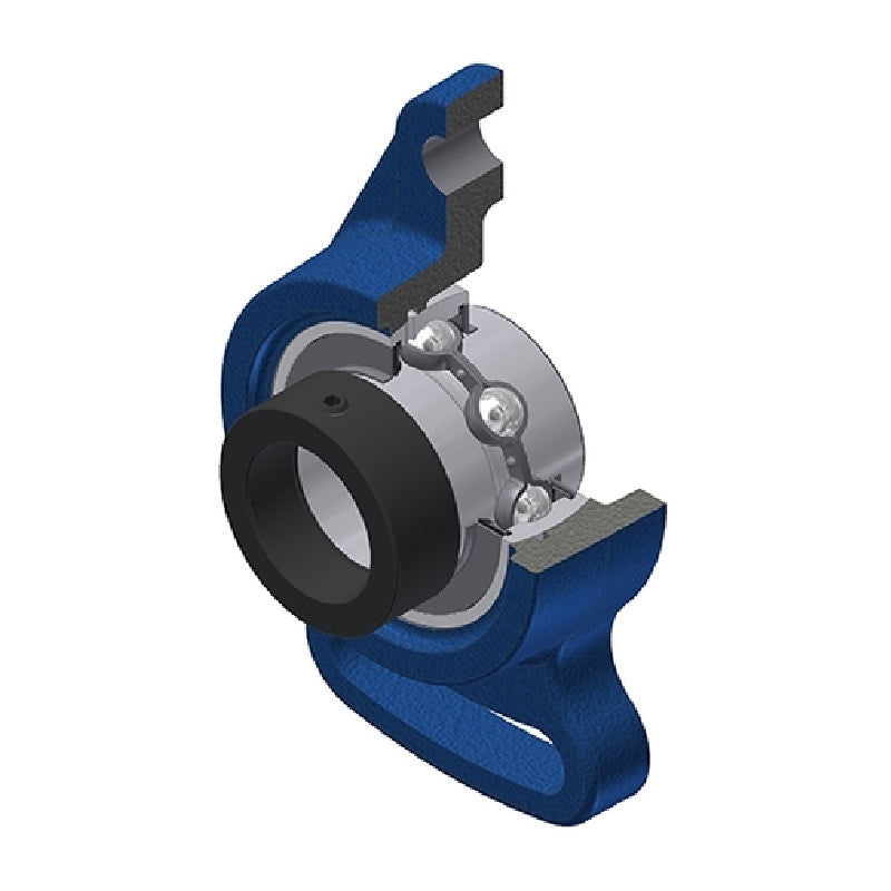 SNR EXFA210 Metric Cast Iron Adjustable Flange Unit with Eccentric Collar Insert 50mm Bore - Allow 2-3 Days