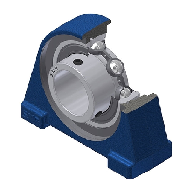 SNR USPAE205N Threaded Base Small Footprint Metric Pillow / Plummer Block Housing Supplied with 25mm Bore Insert - Allow 2-3 Days
