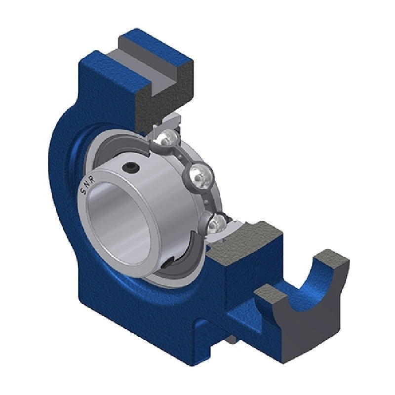 SNR UST205 Metric Cast Iron Take Up Unit with 25mm Bore Bearing Unit - Allow 2-3 Days