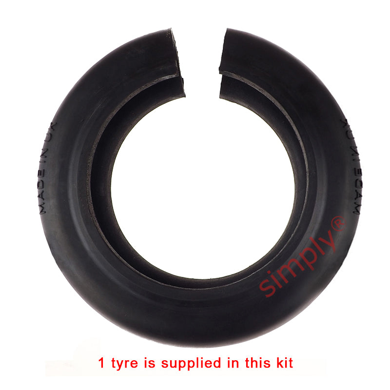 Major Brand F180H/F180F Inner/Outer Facing Taper Bores Type Tyre Drive Coupling Assembly with Natural Rubber Tyre - Allow 2-3 Days