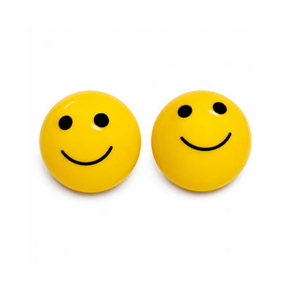 Pack of 2 Smiley Face Valve Caps Schrader Type
