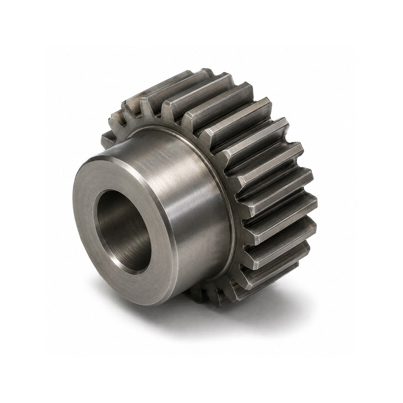 SS08/15B-4 Metric EN8 Spur Gear 15 Tooth 0.8 Mod Pilot Bored 4mm (H8)
