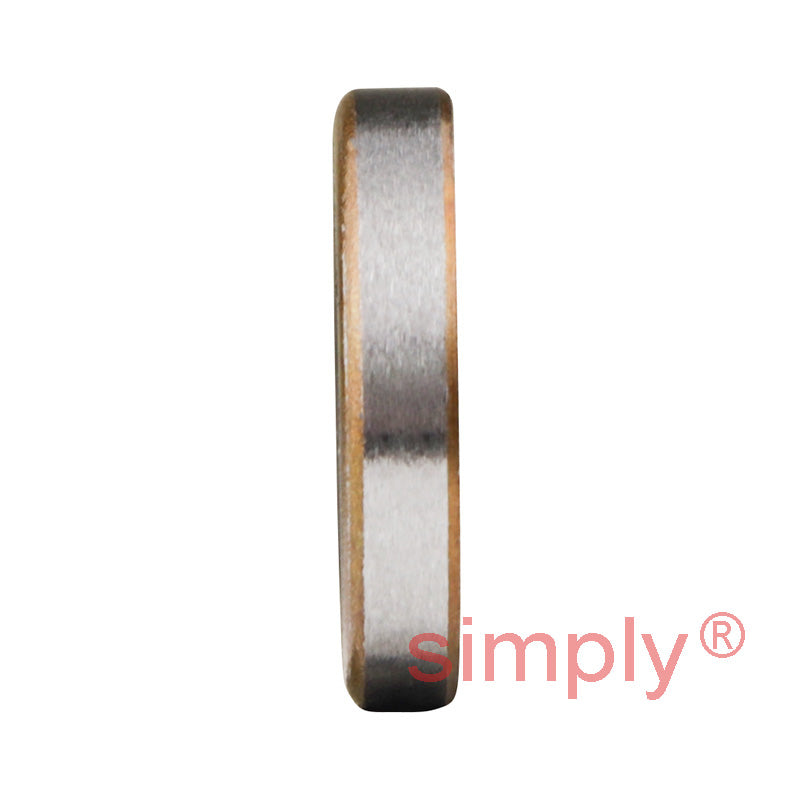 0.37x0.62x0.12 inch Metal Cased Nitrile Rubber Rotary Shaft Oil Seal Springless Design VB Style