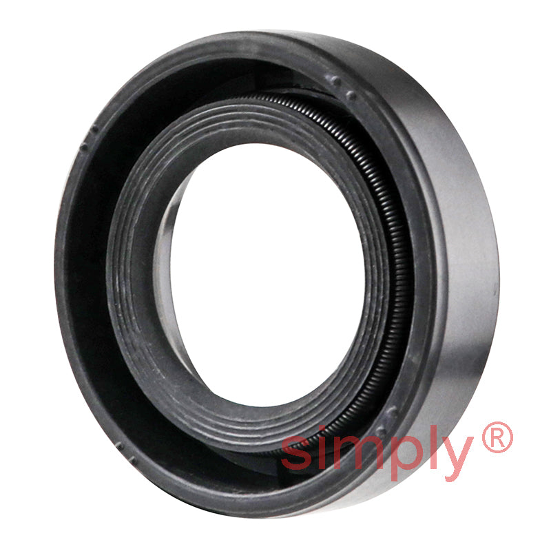 0.75x1.25x0.31 inch Nitrile Rubber Single Lip Rotary Shaft Oil Seal with Garter Spring R21 / SC