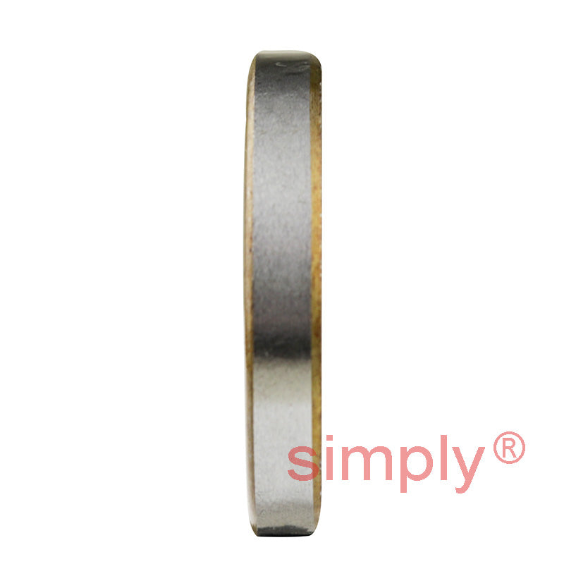 0.81x1.25x0.18 inch Metal Cased Nitrile Rubber Rotary Shaft Oil Seal Springless Design VB Style