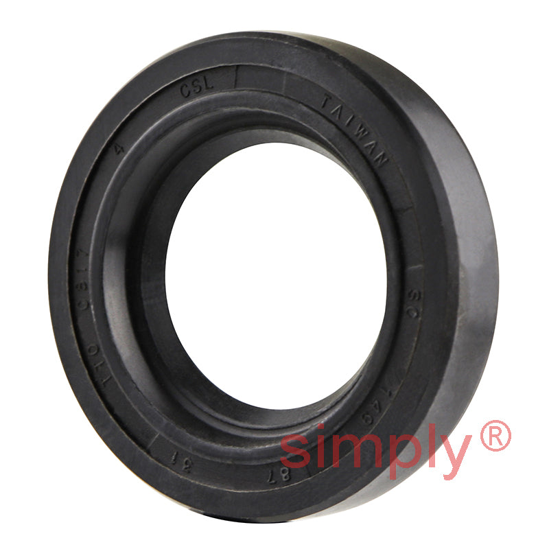 0.87x1.5x0.31 inch Nitrile Rubber Single Lip Rotary Shaft Oil Seal with Garter Spring R21 / SC