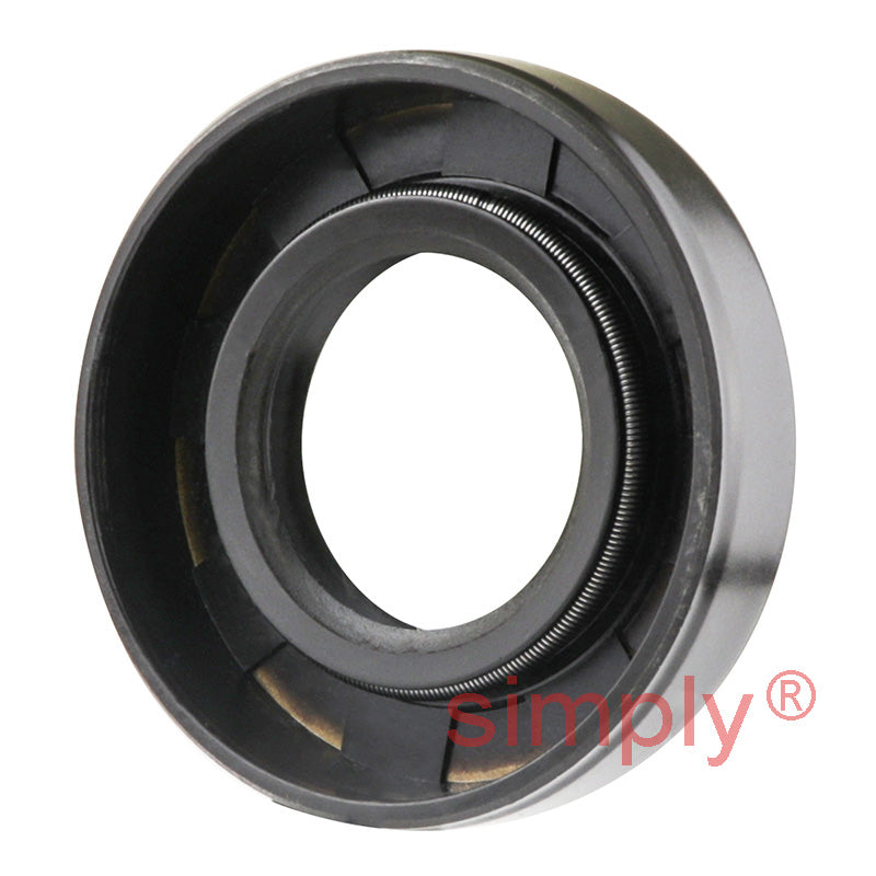 0.87x1.68x0.37 inch Nitrile Rubber Double Lip Rotary Shaft Oil Seal with Garter Spring R23 / TC Style