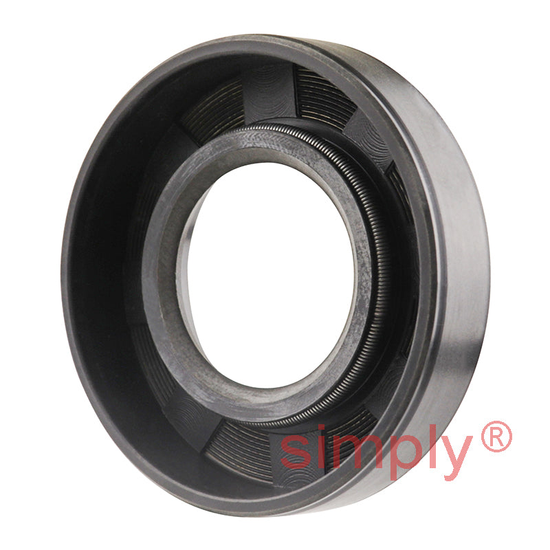 0.87x1.75x0.37 inch Nitrile Rubber Single Lip Rotary Shaft Oil Seal with Garter Spring R21 / SC