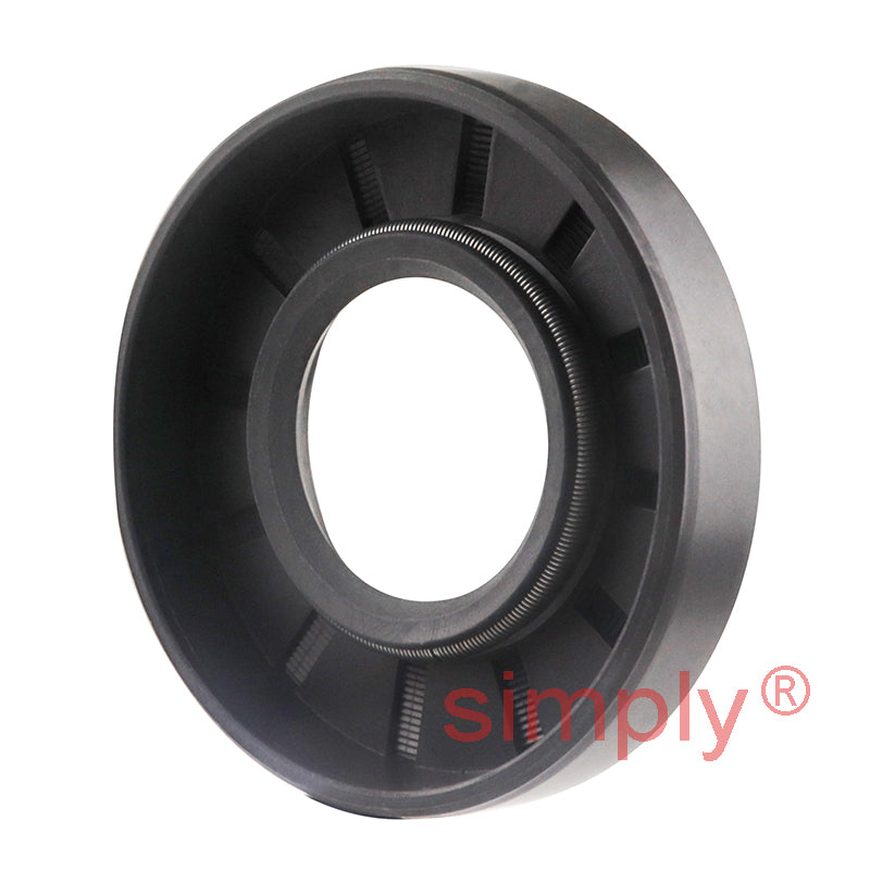0.87x1.87x0.37 inch Nitrile Rubber Single Lip Rotary Shaft Oil Seal with Garter Spring R21 / SC