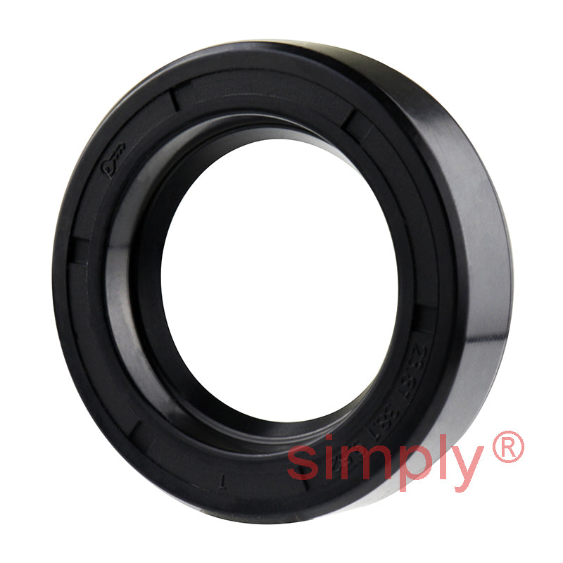 0.93x1.5x0.37 inch Nitrile Rubber Single Lip Rotary Shaft Oil Seal with Garter Spring R21 / SC