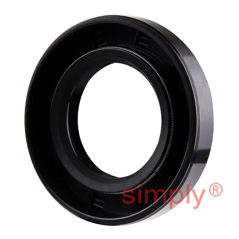 0.96x1.68x0.31 inch Nitrile Rubber Rotary Shaft Oil Seal with Garter Spring R23 / TC Style