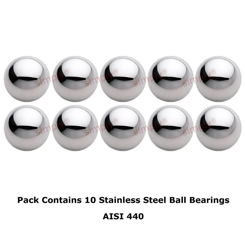 8mm Diameter Grade 100 Hardened AISI 440 Stainless Steel Ball Bearings