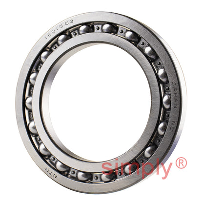 Major Branded 16013C3 Open Deep Groove Ball Bearing 65x100x11mm