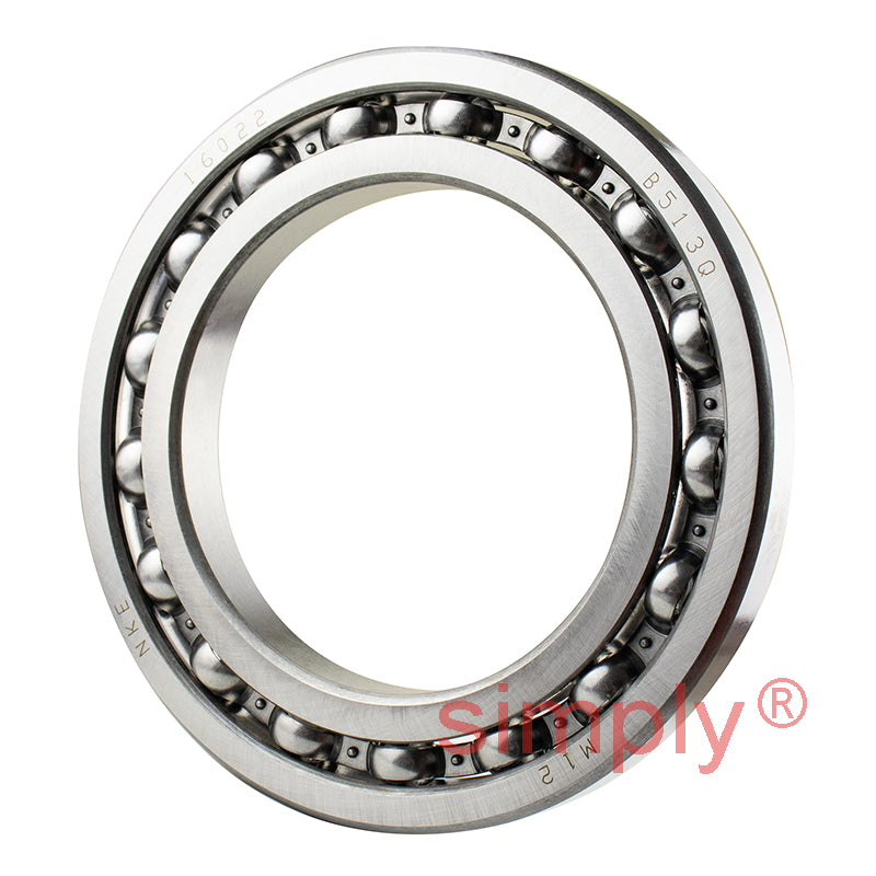 Major Branded 16022 Open Deep Groove Ball Bearing 110x170x19mm