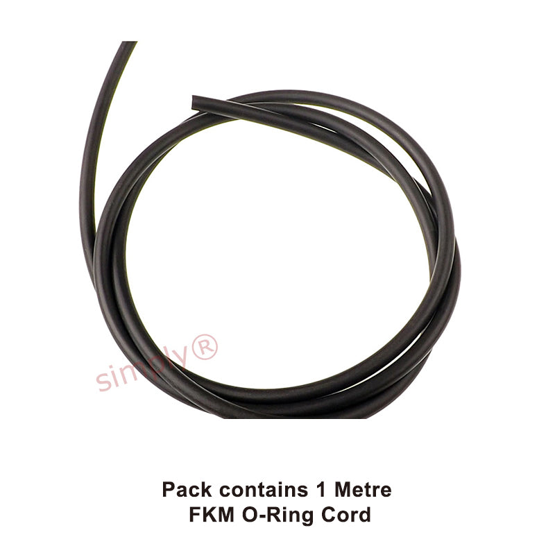 2.62mm Section FKM 75 Shore O-Ring Cord - Per Metre