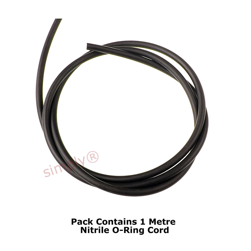 10mm Section NITRILE 70 Shore O-Ring Cord - Per Metre