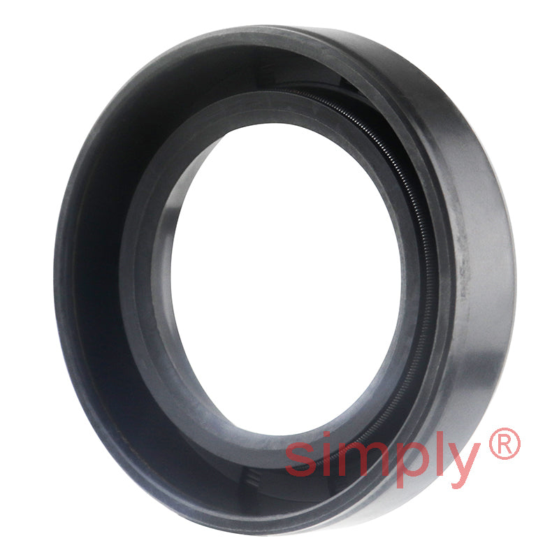 1.12x1.75x0.43 inch Nitrile Rubber Single Lip Rotary Shaft Oil Seal with Garter Spring R21 / SC