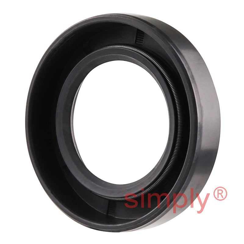 1.12x1.87x0.37 inch Nitrile Rubber Single Lip Rotary Shaft Oil Seal with Garter Spring R21 / SC