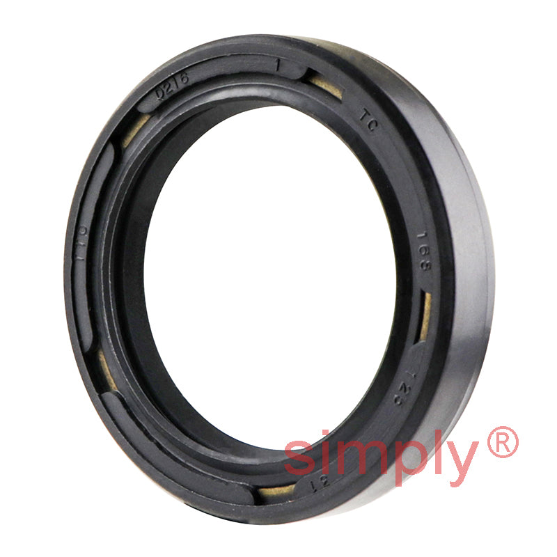 1.25x1.68x0.31 inch Nitrile Rubber Double Lip Rotary Shaft Oil Seal with Garter Spring R23 / TC Style