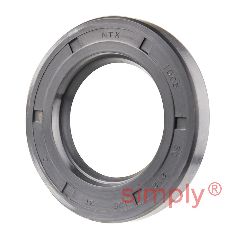 1.25x2.12x0.31 inch Nitrile Rubber Single Lip Rotary Shaft Oil Seal with Garter Spring R21 / SC