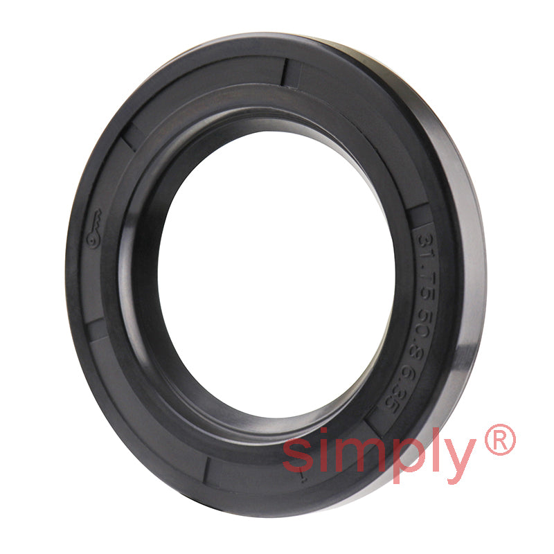 1.25x2x0.25 inch Nitrile Rubber Single Lip Rotary Shaft Oil Seal with Garter Spring R21 / SC Style
