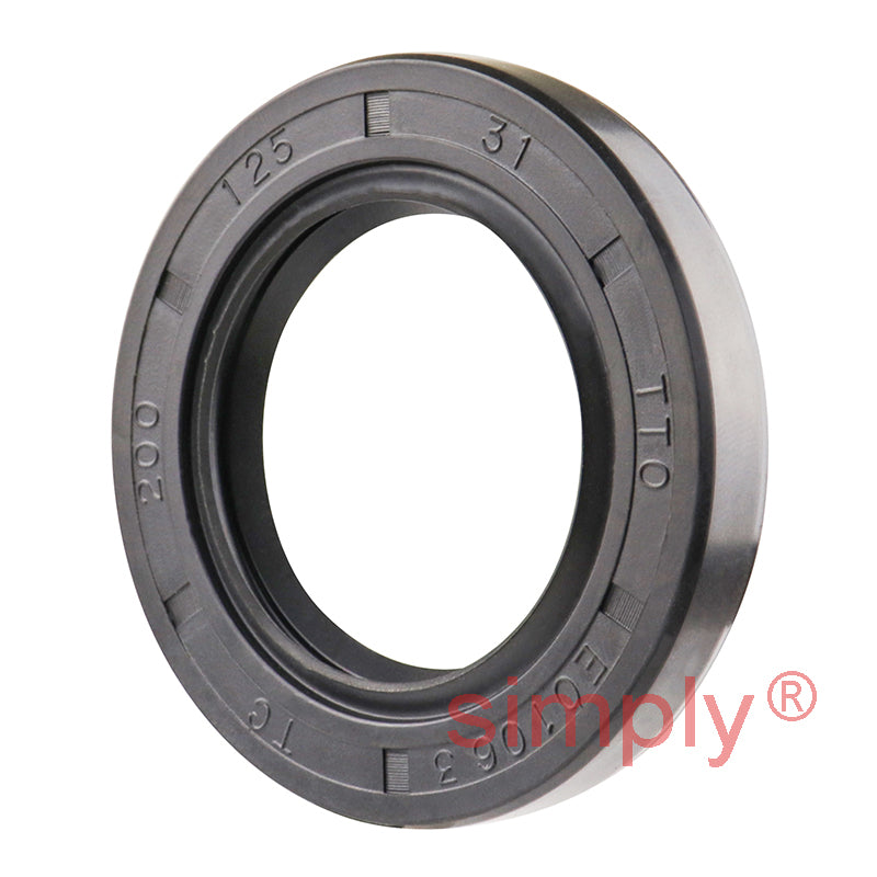 1.25x2x0.31 inch Nitrile Rubber Double Lip Rotary Shaft Oil Seal with Garter Spring R23 / TC Style