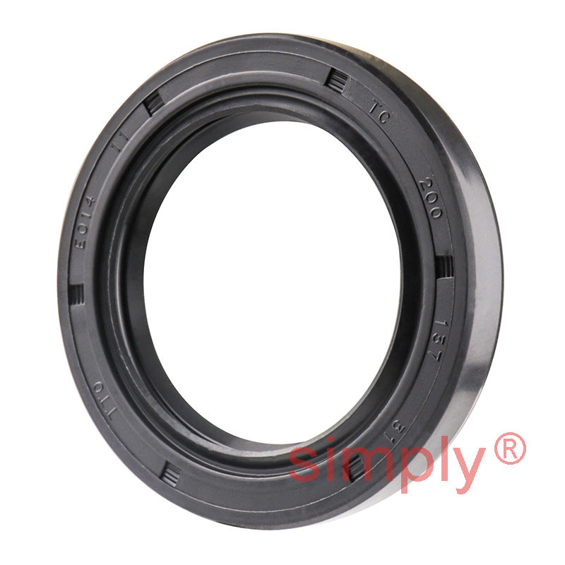 1.37x2x0.31 inch Nitrile Rubber Double Lip Rotary Shaft Oil Seal with Garter Spring R23 / TC Style
