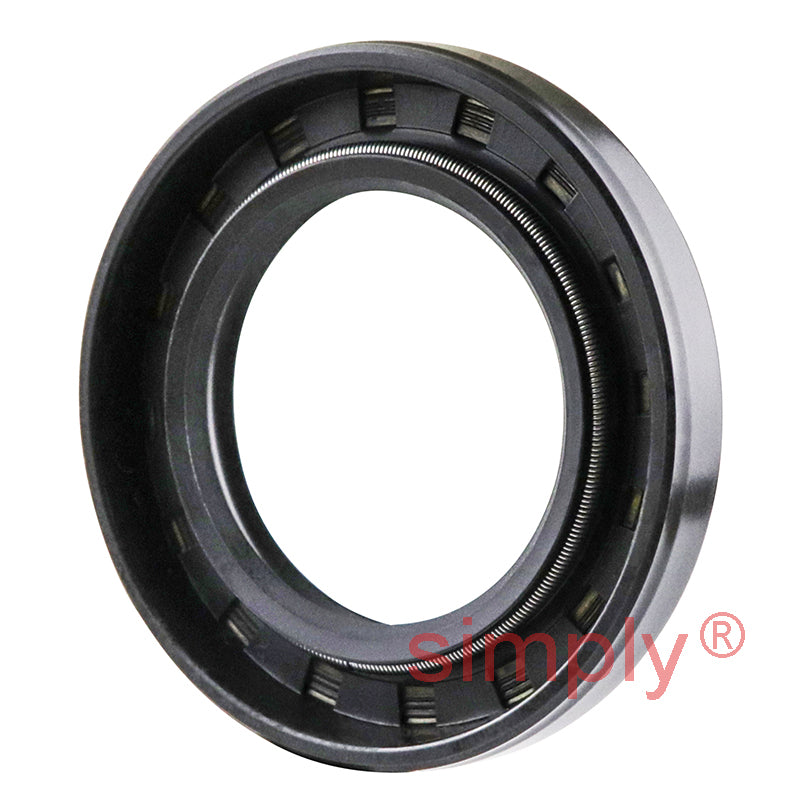 1.56x2.37x0.37 inch Nitrile Rubber Single Lip Rotary Shaft Oil Seal with Garter Spring R21 / SC