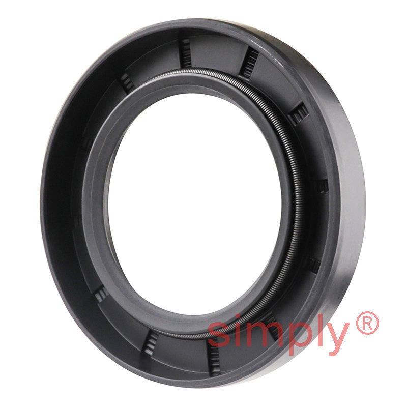 1.56x2.5x0.37 inch Nitrile Rubber Single Lip Rotary Shaft Oil Seal with Garter Spring R21 / SC