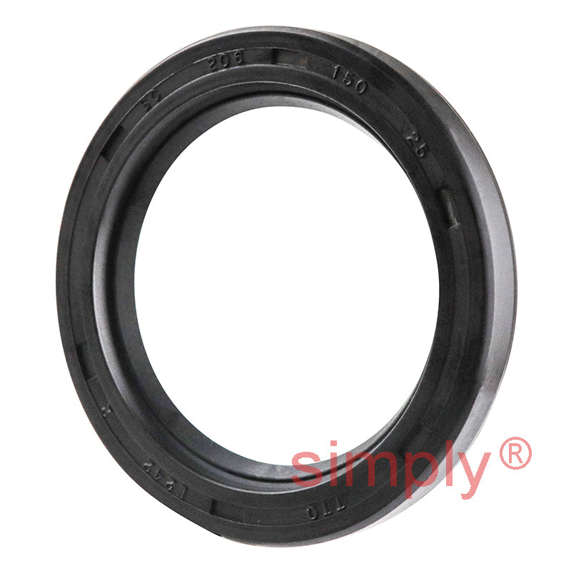 1.5x2.06x0.25 inch Nitrile Rubber Single Lip Rotary Shaft Oil Seal with Garter Spring R21 / SC Style